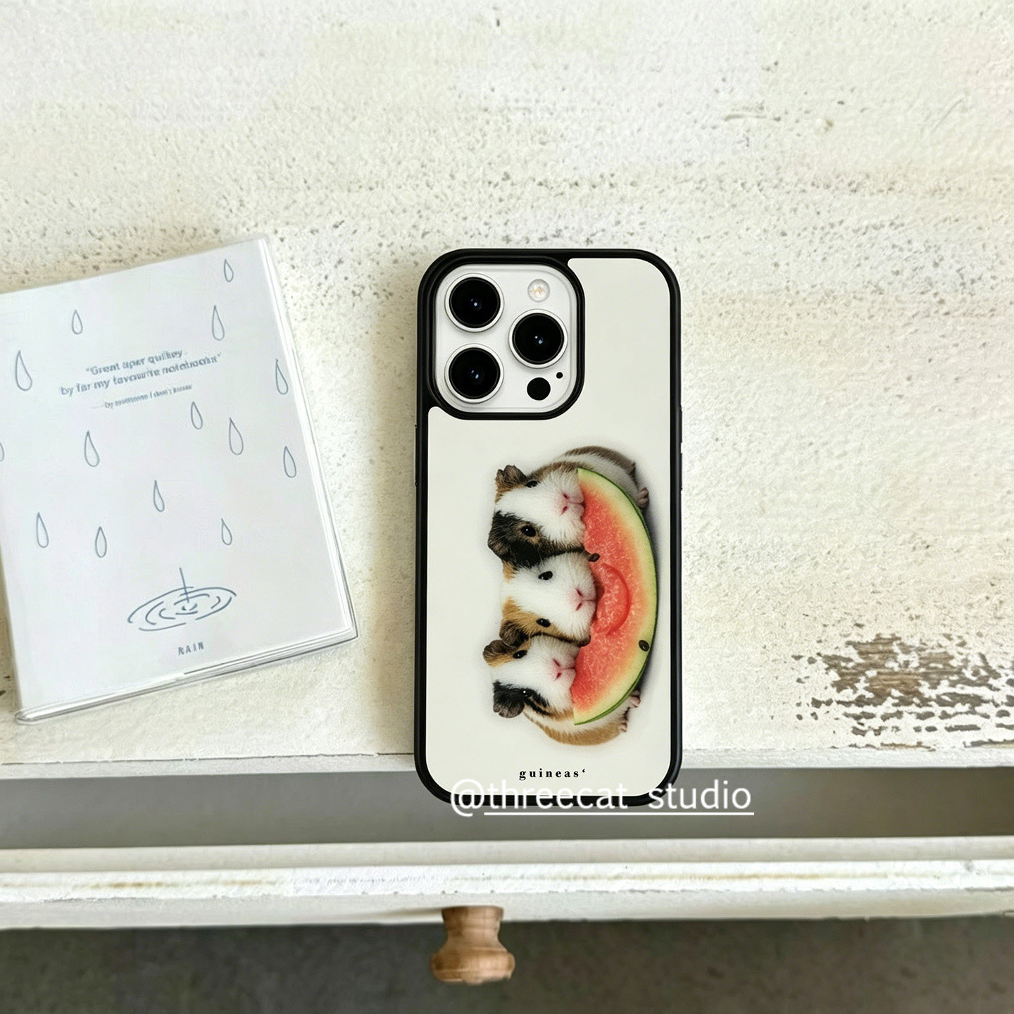 Phone Cases Durable - เคสโทรศัพท์ลายหนูตะเภาเกาหลีกินแตงโม สำหรับ iPhone 17 Air 16