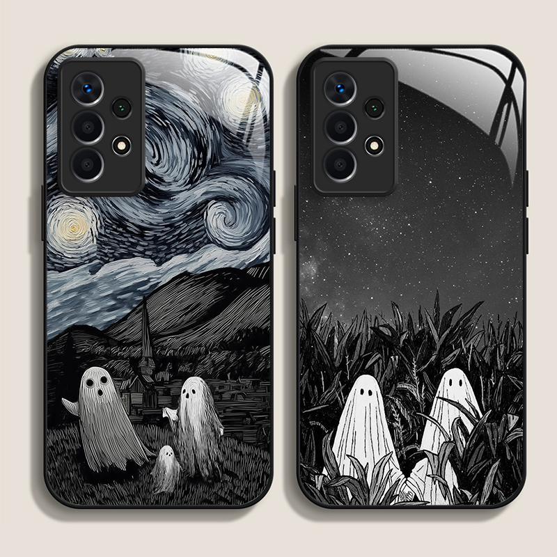Phone Cases Funny - เคสโทรศัพท์มือถือลายศิลปะนามธรรมผีตลกๆ สำหรับ Samsung Galaxy S25 Ultra