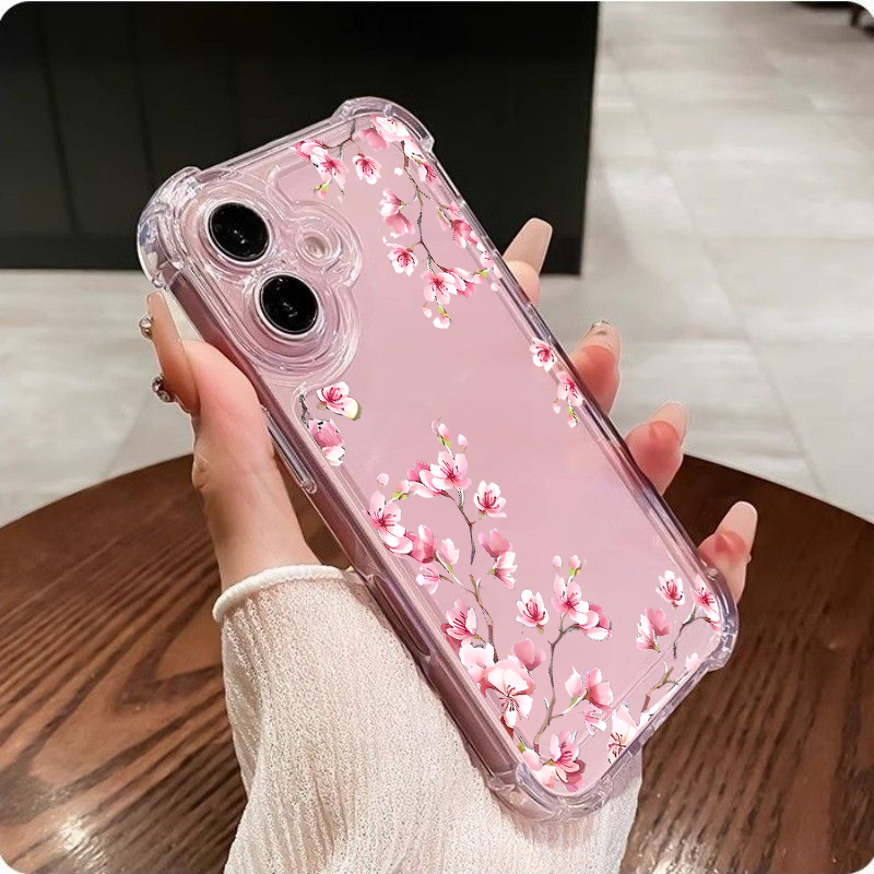 Phone Cases Pinterest - เคสโทรศัพท์ลายดอกซากุระ สำหรับ iPhone 17 Pro Max