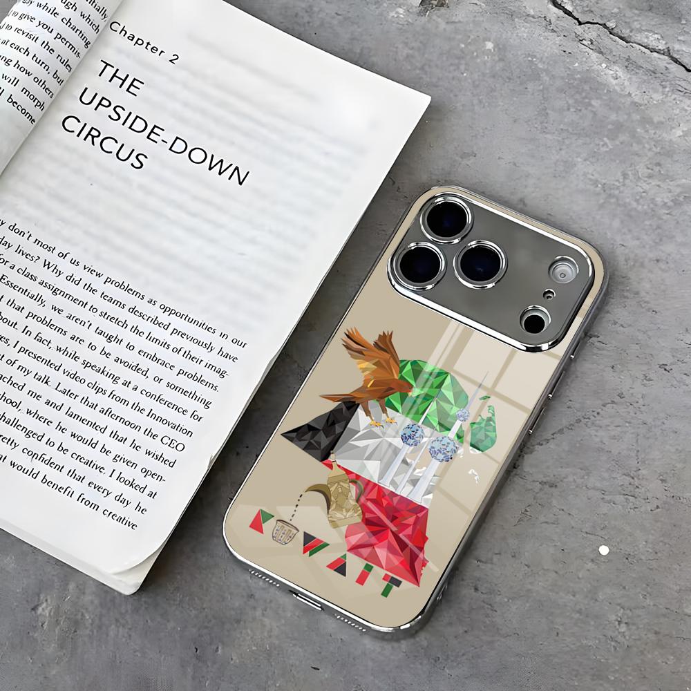 Phone Cases Kuwait - เคสโทรศัพท์ลายธงชาติกูเวต เคสสีเงินหรูหรา สำหรับ iPhone17 Air16 15