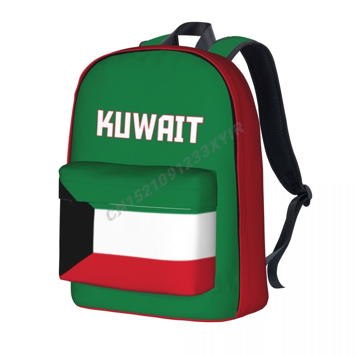 Phone Cases Kuwait - กระเป๋าเป้สะพายหลังแบบยูนิเซ็กซ์ ลายธงชาติคูเวต กระเป๋าสะพายข้างสำหรับนักเรียน กระเป๋าใส่แล็ปท็อป กระเป๋าเดินทาง ของขวัญ