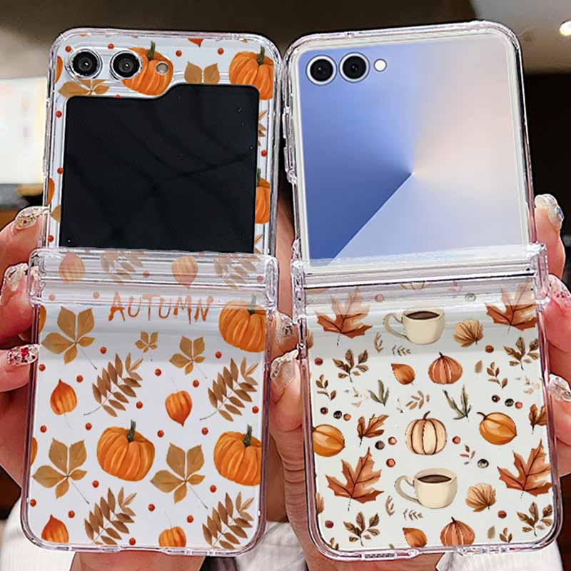 Phone Cases Z Fold 5 - เคสโทรศัพท์ลายใบเมเปิลฤดูใบไม้ร่วง สำหรับ Samsung Galaxy Z Flip