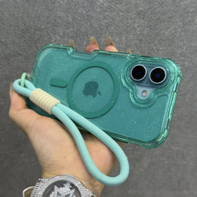 Phone Cases Pinterest - เคสใสแบบแม่เหล็กสำหรับ Magsafe สำหรับ iPhone 17 15