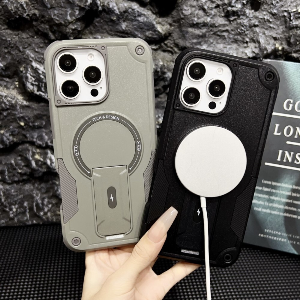 Phone Cases Quality - เคสโทรศัพท์แบบแม่เหล็กหรูหราพร้อมขาตั้งในตัว สำหรับ iPhone 14 16 17