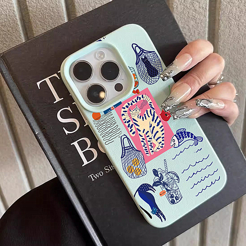 Phone Cases Durable - เคสโทรศัพท์ลายแมวเชอร์รี่น่ารักสำหรับ iPhone 17 Air XR XS