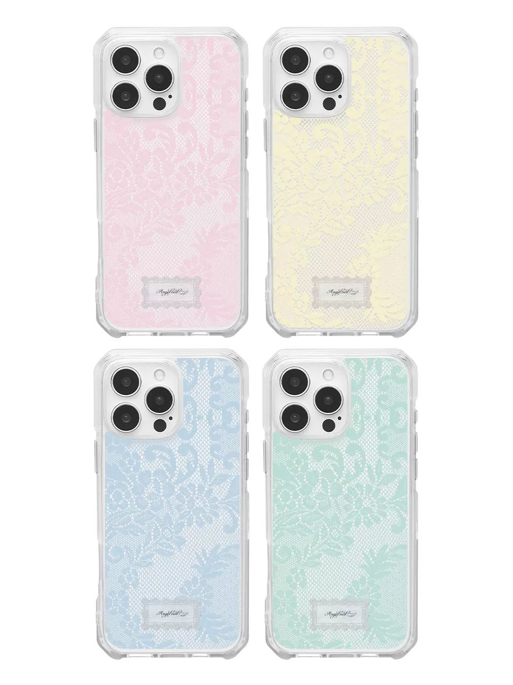 Phone Cases Girly - เคสโทรศัพท์ลายลูกไม้สีหวานสไตล์เกาหลี สำหรับ iPhone 17 16 15