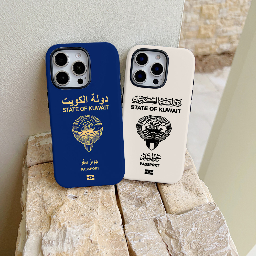 Phone Cases Kuwait - เคสโทรศัพท์ลายหนังสือเดินทางคูเวตสำหรับ iPhone 17 16 15 14
