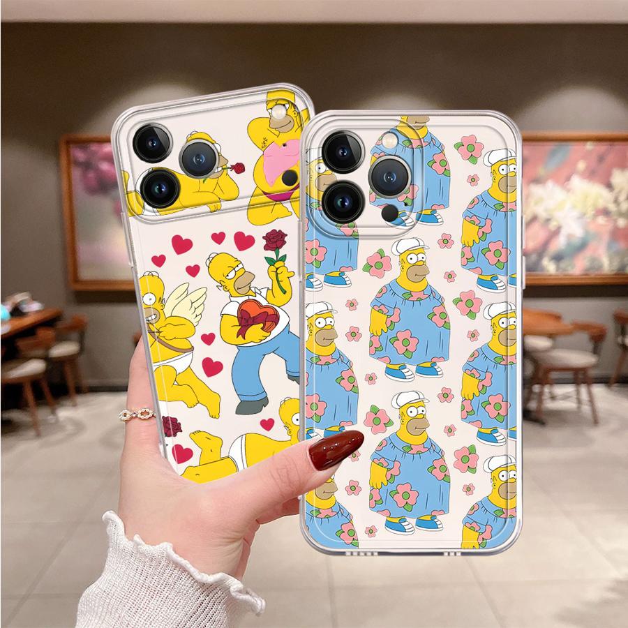 Phone Cases Funny - เคสโทรศัพท์ลายโฮเมอร์ซิมป์สันส์ สำหรับ iPhone 17 Pro Max