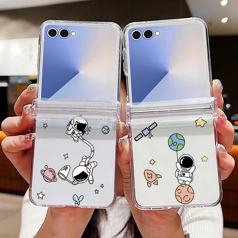 Phone Cases Z Fold 5 - รูปแบบนักบินอวกาศพับเคสโทรศัพท์สําหรับ Samsung Galaxy Z Flip 7