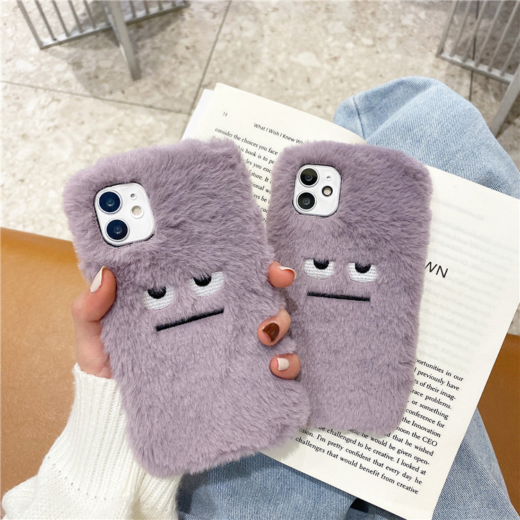 Phone Cases Funny - ตลกตุ๊กตาขนสัตว์รูปแบบนุ่มสําหรับiPhone 15 14 13 12 Mini