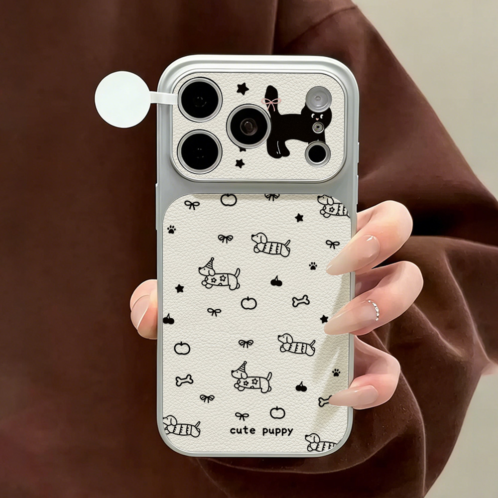 Phone Cases Quality - เคสโทรศัพท์หนังลายสุนัขน่ารัก สำหรับ iPhone 17 Pro Max,