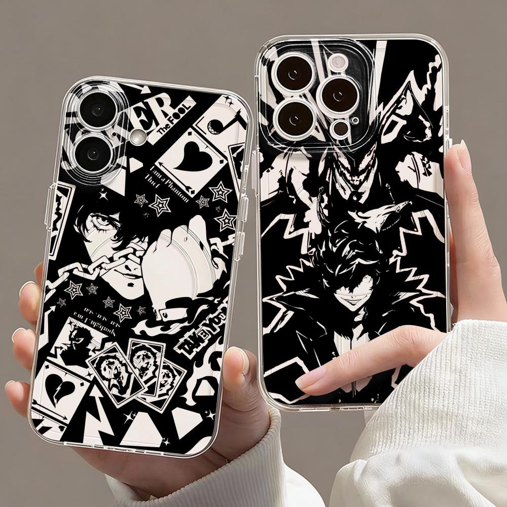 Phone Cases For Iphone 13 - เคสโทรศัพท์ Game P-Persona 5 แบบใส แม่เหล็กยึดติด