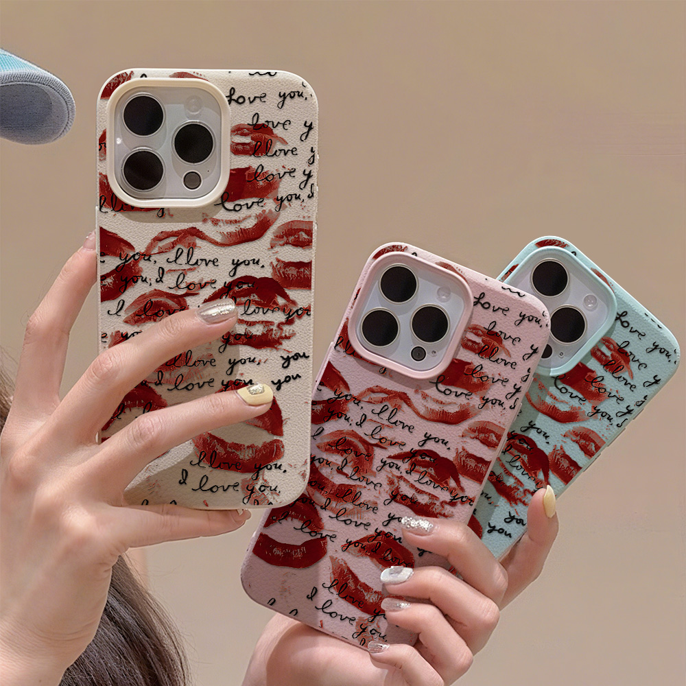 Phone Cases Durable - เคสโทรศัพท์หนังสีแดงสดใสสำหรับ iPhone 17 Pro Max 11