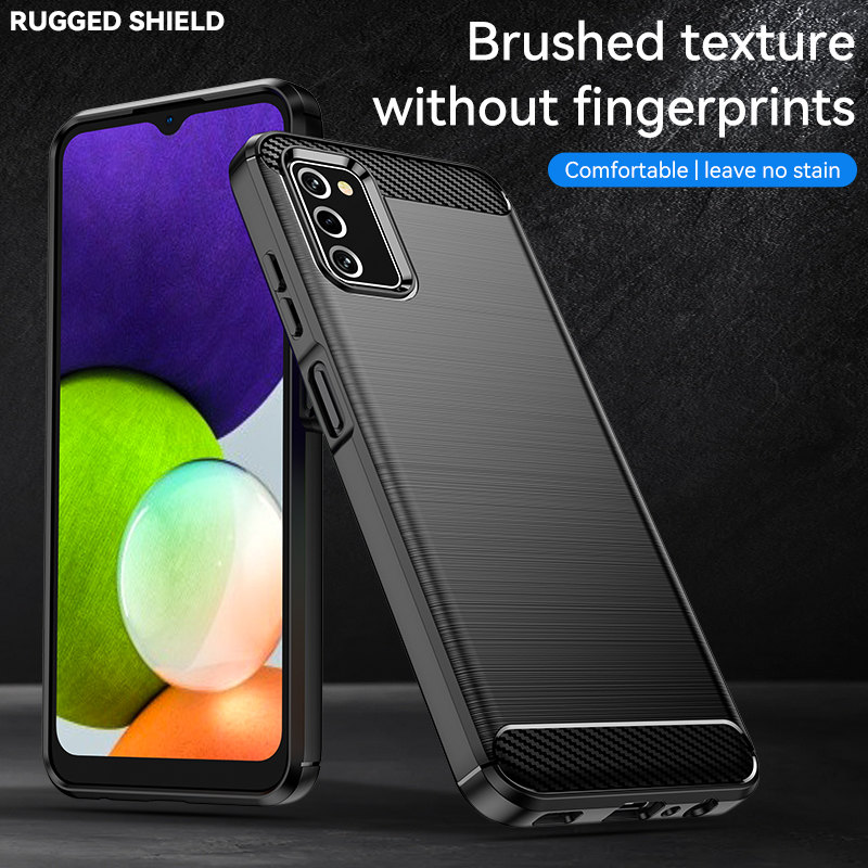 Phone Cases Eu - สําหรับ Samsung Galaxy A03S A037F กรณีกันกระแทกซิลิโคนกันชนซิลิคอน