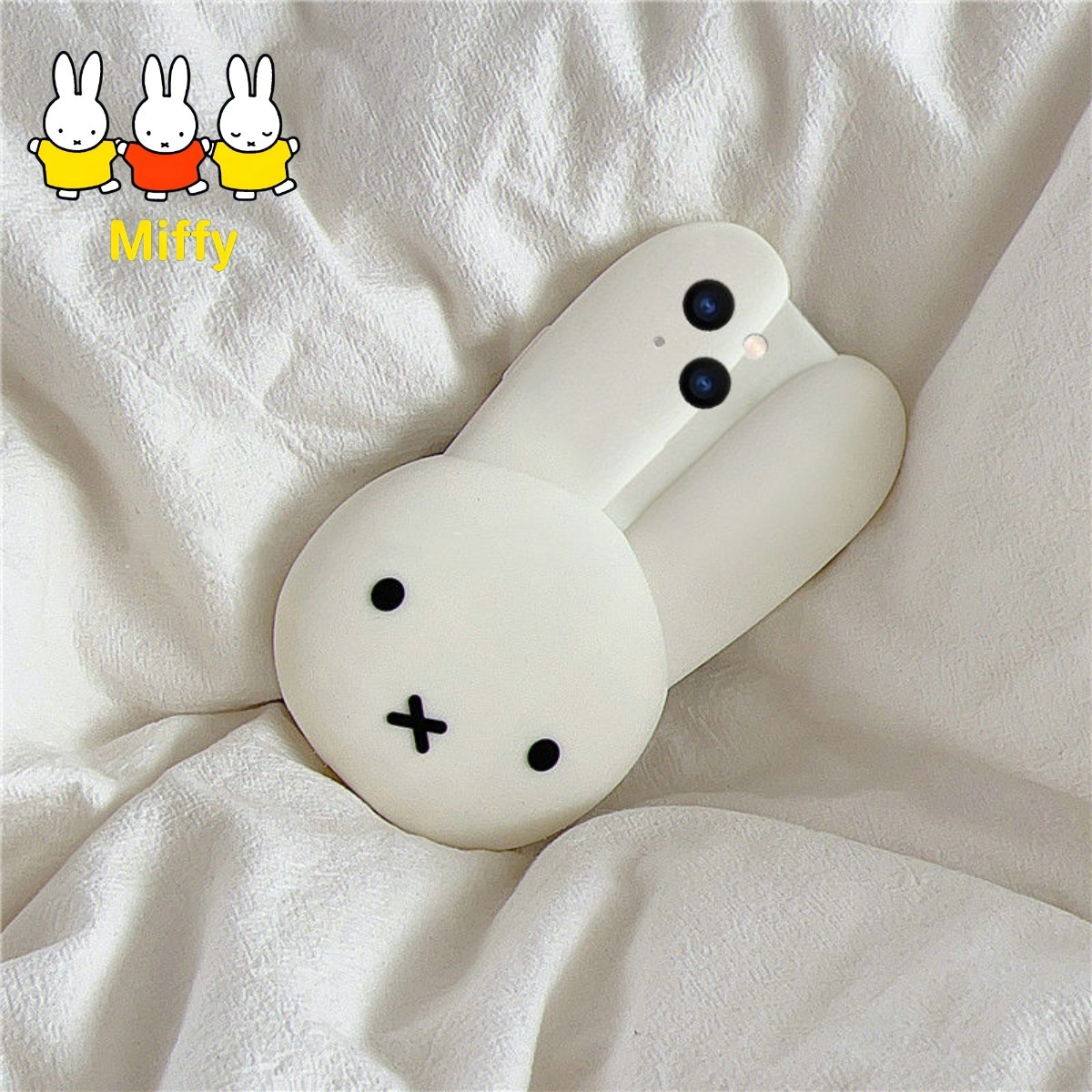 Phone Cases Big W - Miffy Rabbit สีขาวซิลิโคนเคสโทรศัพท์การ์ตูนหูใหญ่ Miffy อะนิเมะภาพ Creative