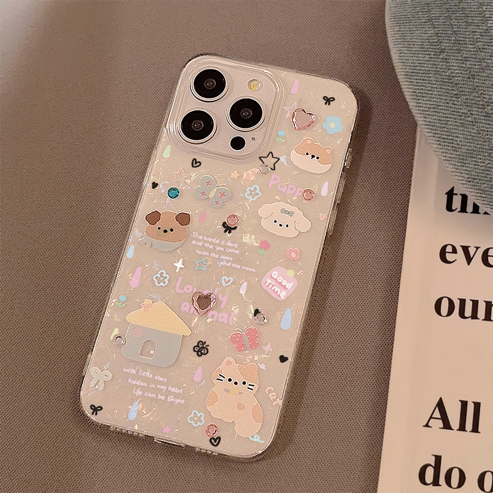 น่ารักการ์ตูนลูกสุนัขรูปแบบเคส - Cute Cartoon Case บทวิจารณ์และราคา