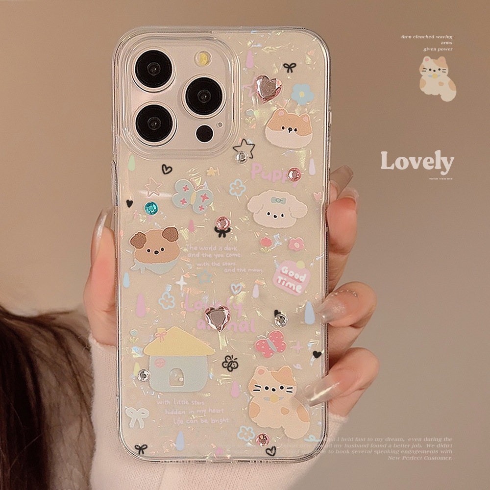 น่ารักการ์ตูนลูกสุนัขรูปแบบเคส - Cute Cartoon Case บทวิจารณ์และราคา
