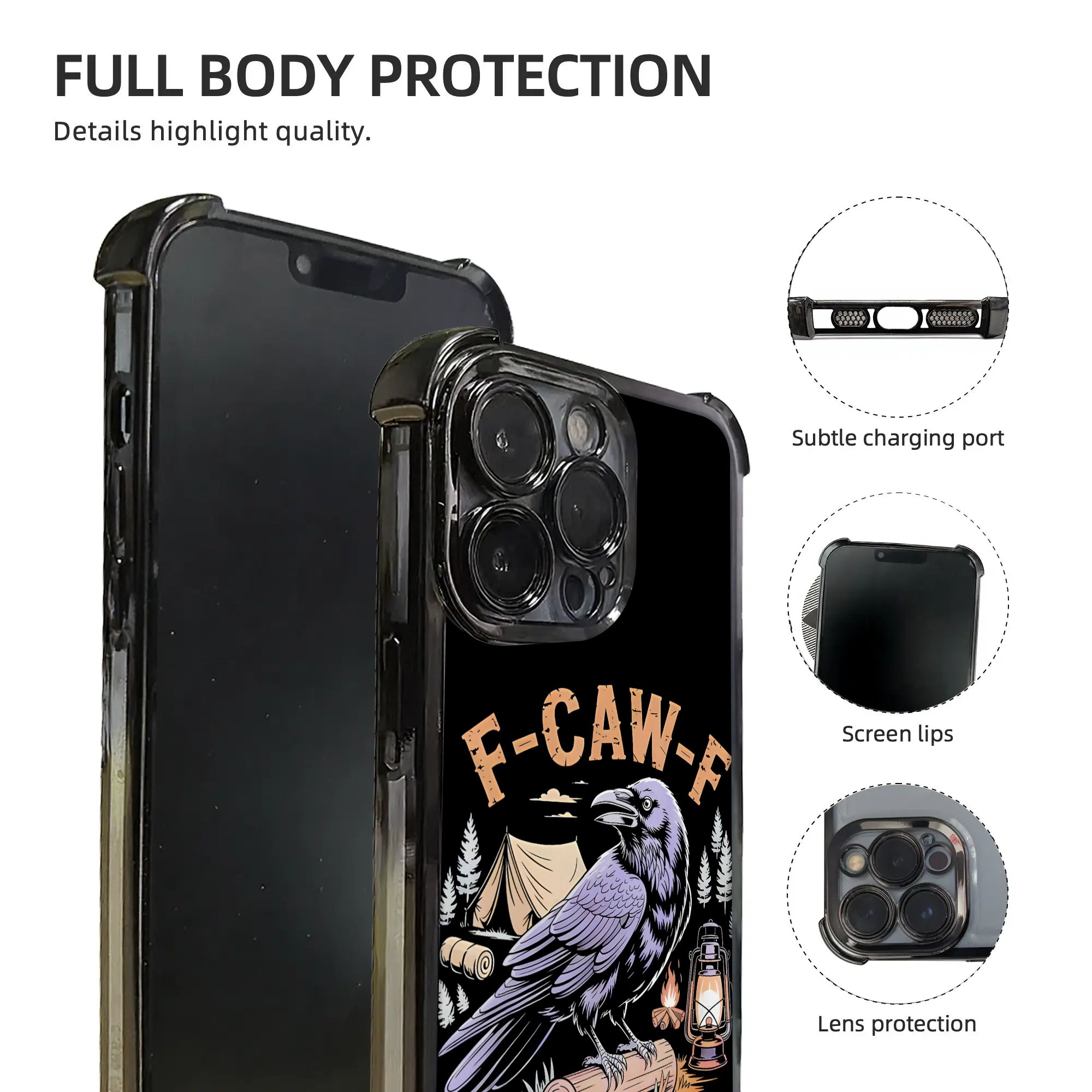 เคสโทรศัพท์ลายอีกาตลก F CAW F  - Phone Cases Funny บทวิจารณ์และราคา