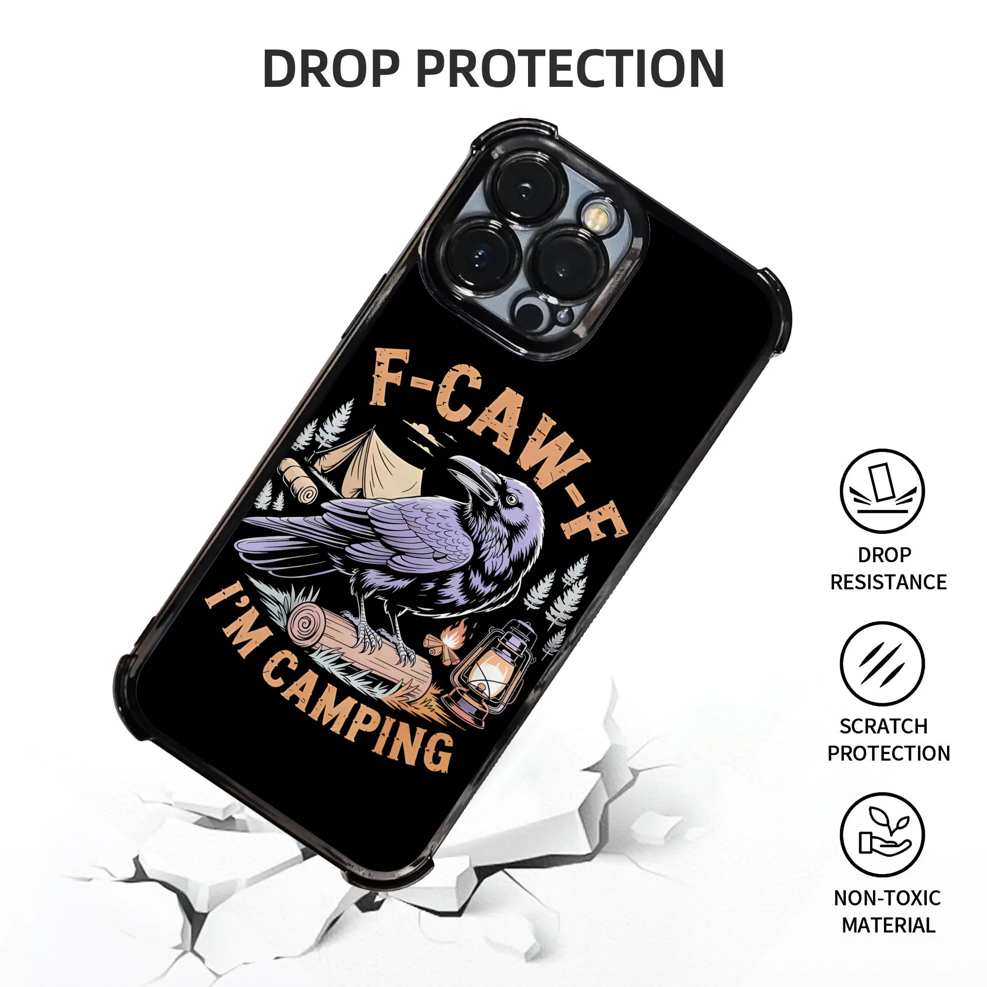 เคสโทรศัพท์ลายอีกาตลก F CAW F  - Phone Cases Funny บทวิจารณ์และราคา
