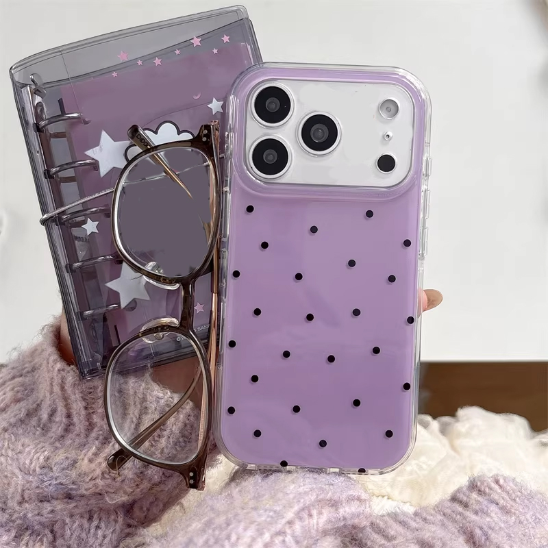 เคสโทรศัพท์ลายการ์ตูนจุดสีม่วง - Phone Cases Girly บทวิจารณ์และราคา