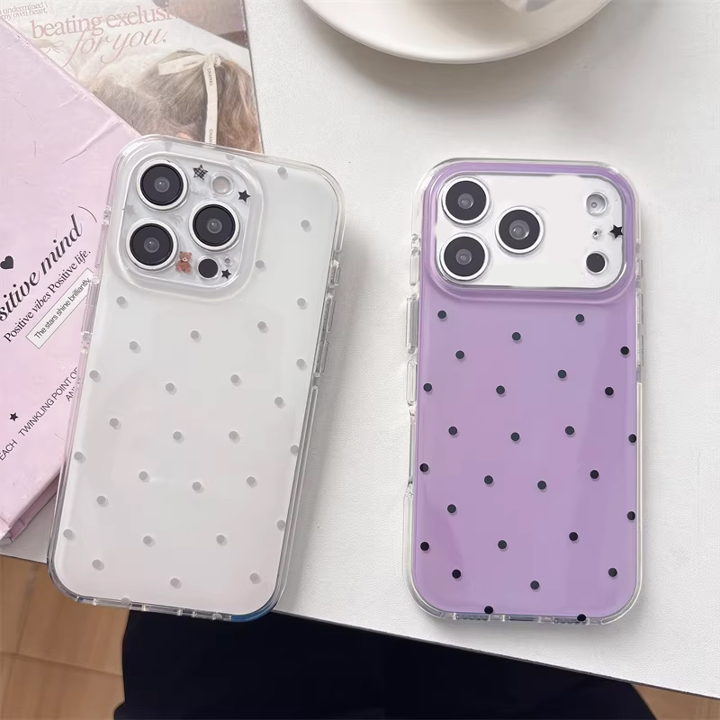 เคสโทรศัพท์ลายการ์ตูนจุดสีม่วง - Phone Cases Girly บทวิจารณ์และราคา