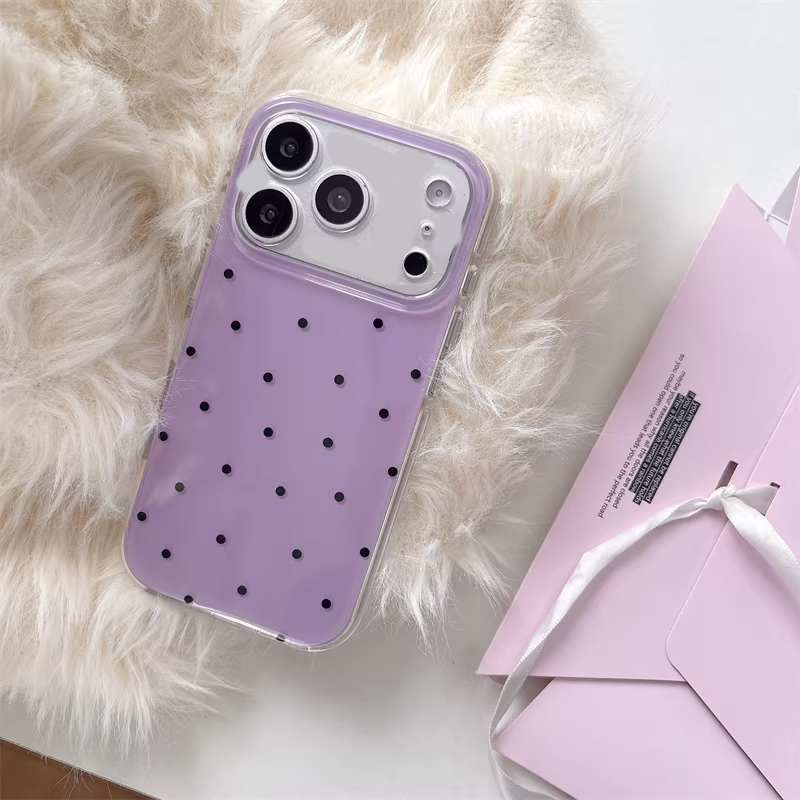 เคสโทรศัพท์ลายการ์ตูนจุดสีม่วง - Phone Cases Girly บทวิจารณ์และราคา