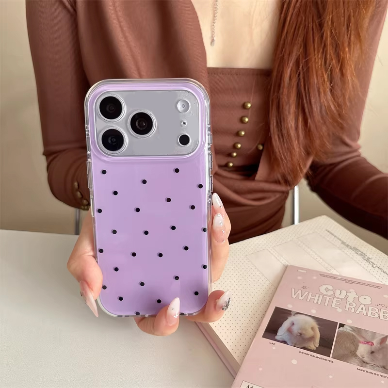 เคสโทรศัพท์ลายการ์ตูนจุดสีม่วง - Phone Cases Girly บทวิจารณ์และราคา