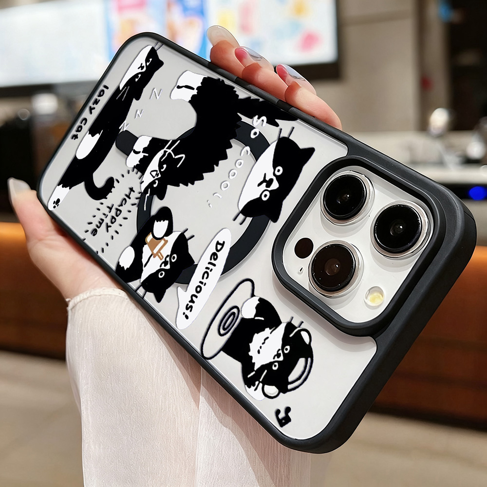 เคสโทรศัพท์แบบไร้สายลายแมวดำตล - Phone Cases Funny บทวิจารณ์และราคา