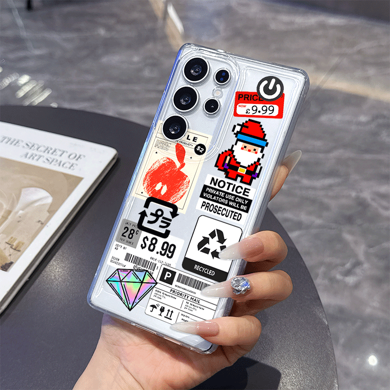 เคสโทรศัพท์ใสลายสติกเกอร์คอลลา - Phone Cases Funny บทวิจารณ์และราคา