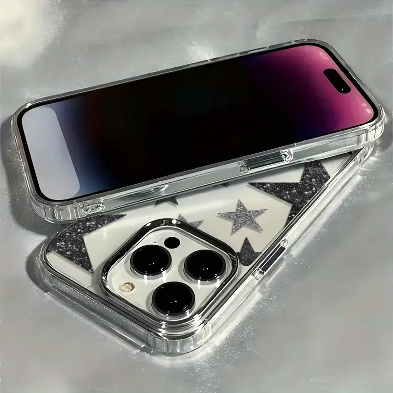 เคสโทรศัพท์ใสลายดาวระยิบระยับท - Phone Cases Pinterest บทวิจารณ์และราคา