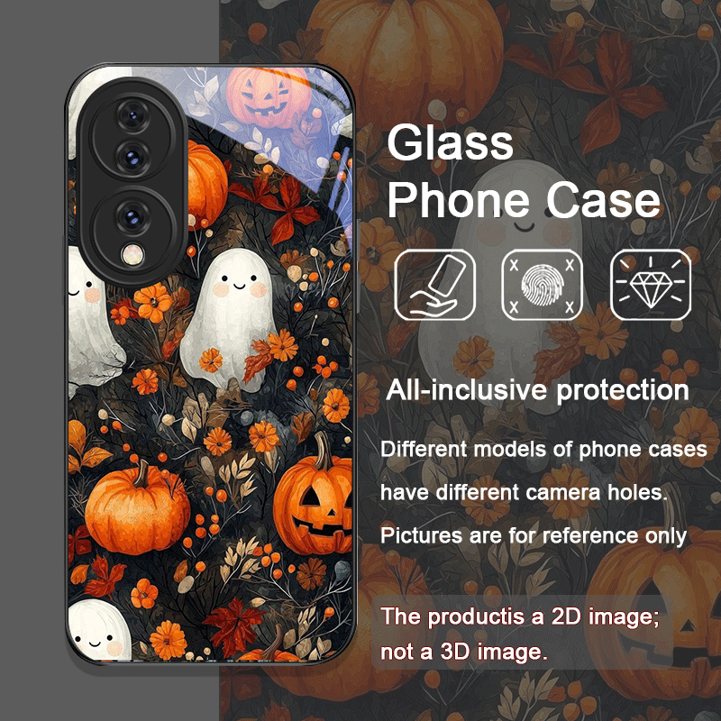 ฮาโลวีนฟักทองผีชั้นวางหนังสือก - Phone Cases Honor บทวิจารณ์และราคา