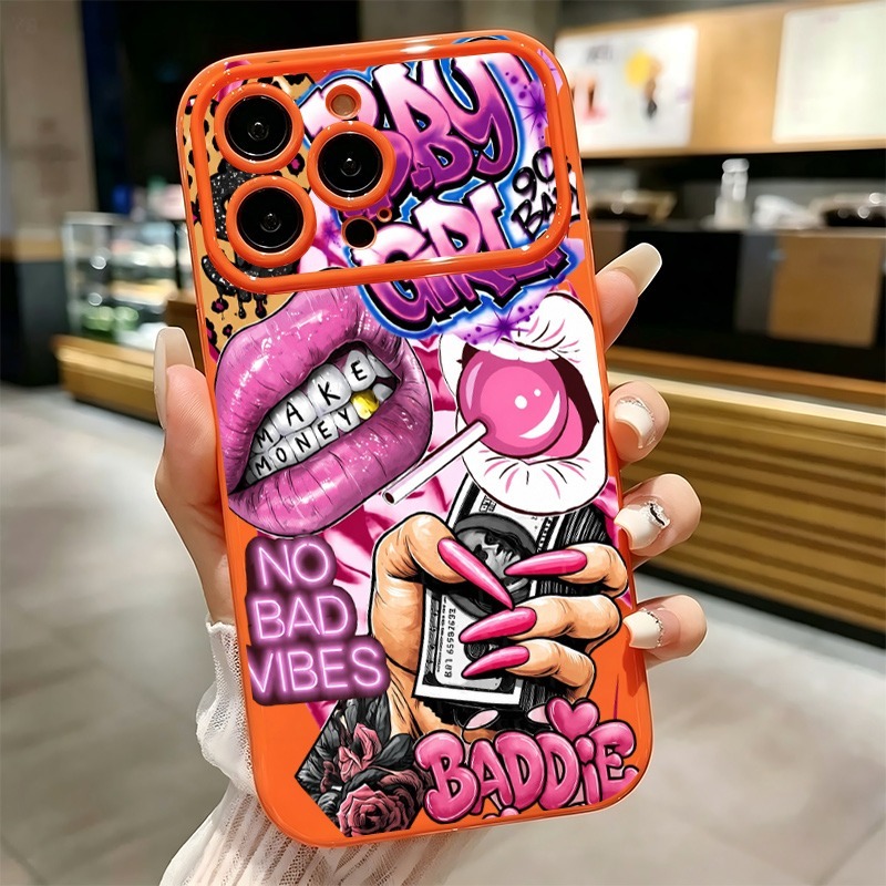 เคสโทรศัพท์ลายกราฟฟิตี้รูปปากส - Phone Cases Durable บทวิจารณ์และราคา