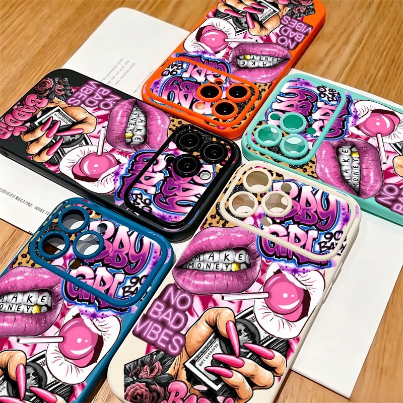 เคสโทรศัพท์ลายกราฟฟิตี้รูปปากส - Phone Cases Durable บทวิจารณ์และราคา