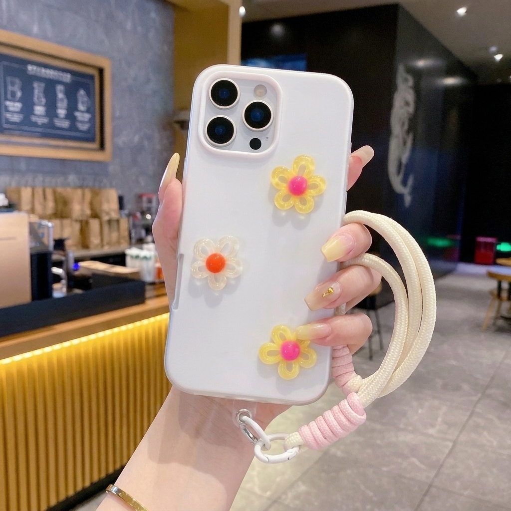 เคสโทรศัพท์สีขาวพร้อมสายคล้องล - Phone Cases Diy บทวิจารณ์และราคา