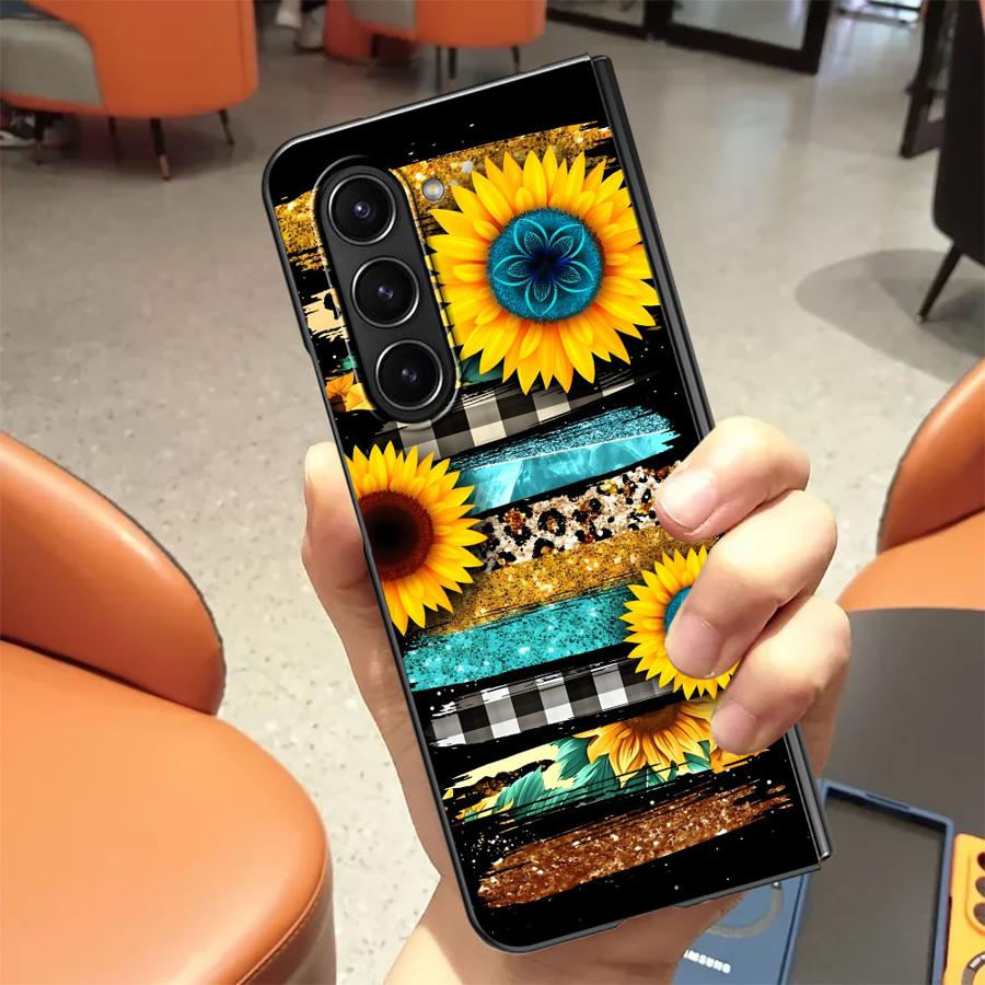 ม้าลายลายดอกทานตะวันกลับกรณีปก - Phone Cases Z Fold 5 บทวิจารณ์และราคา