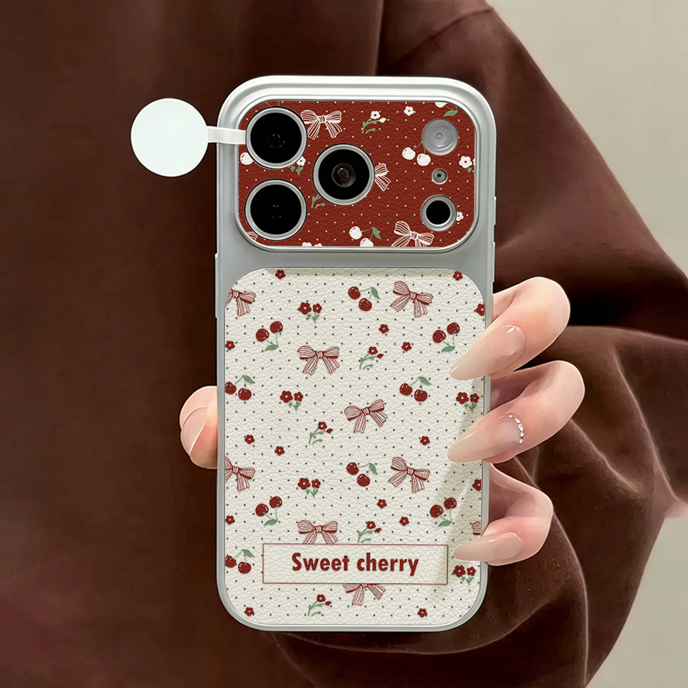 เคสโทรศัพท์หนังลายโบว์เชอร์รี่ - Phone Cases Quality บทวิจารณ์และราคา