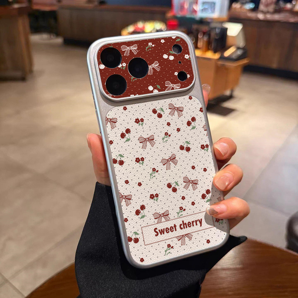 เคสโทรศัพท์หนังลายโบว์เชอร์รี่ - Phone Cases Quality บทวิจารณ์และราคา
