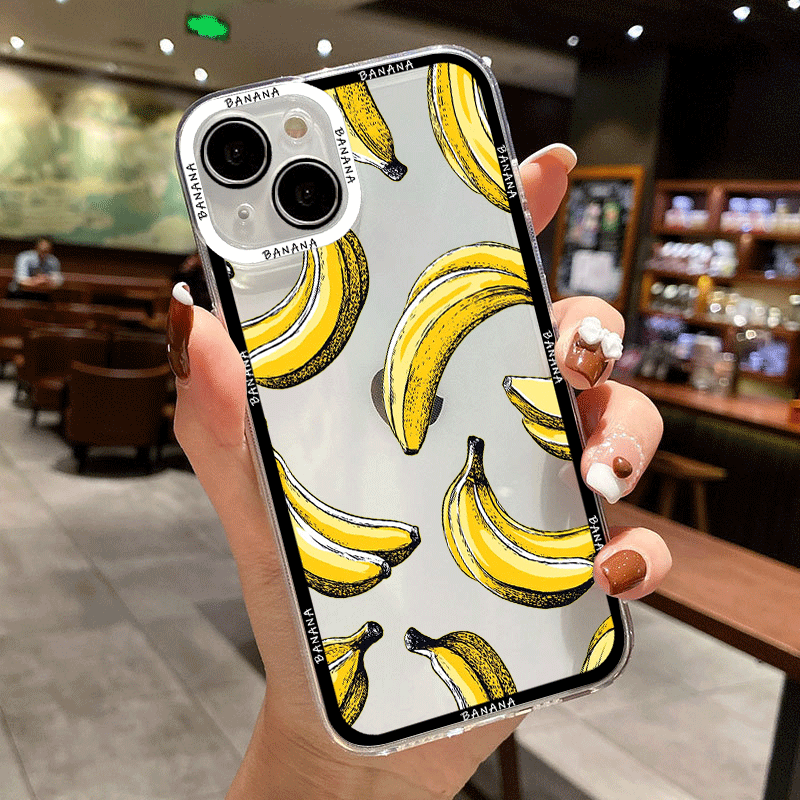 เคสโทรศัพท์ใสพิมพ์ลายกล้วยสีเห - Phone Cases Funny บทวิจารณ์และราคา