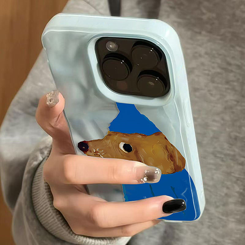 หมวกสีฟ้าลูกสุนัขพับเนื้อซิลิโ - Cute Cartoon Case บทวิจารณ์และราคา