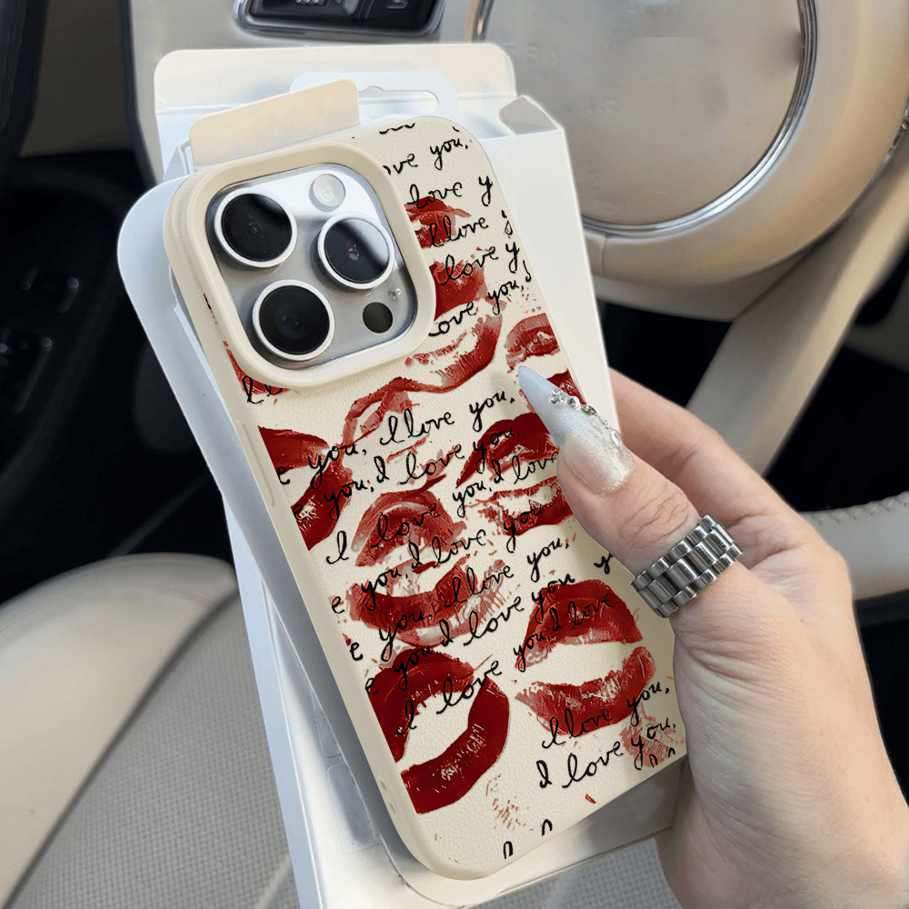 เคสโทรศัพท์หนังสีแดงสดใสสำหรับ - Phone Cases Durable บทวิจารณ์และราคา