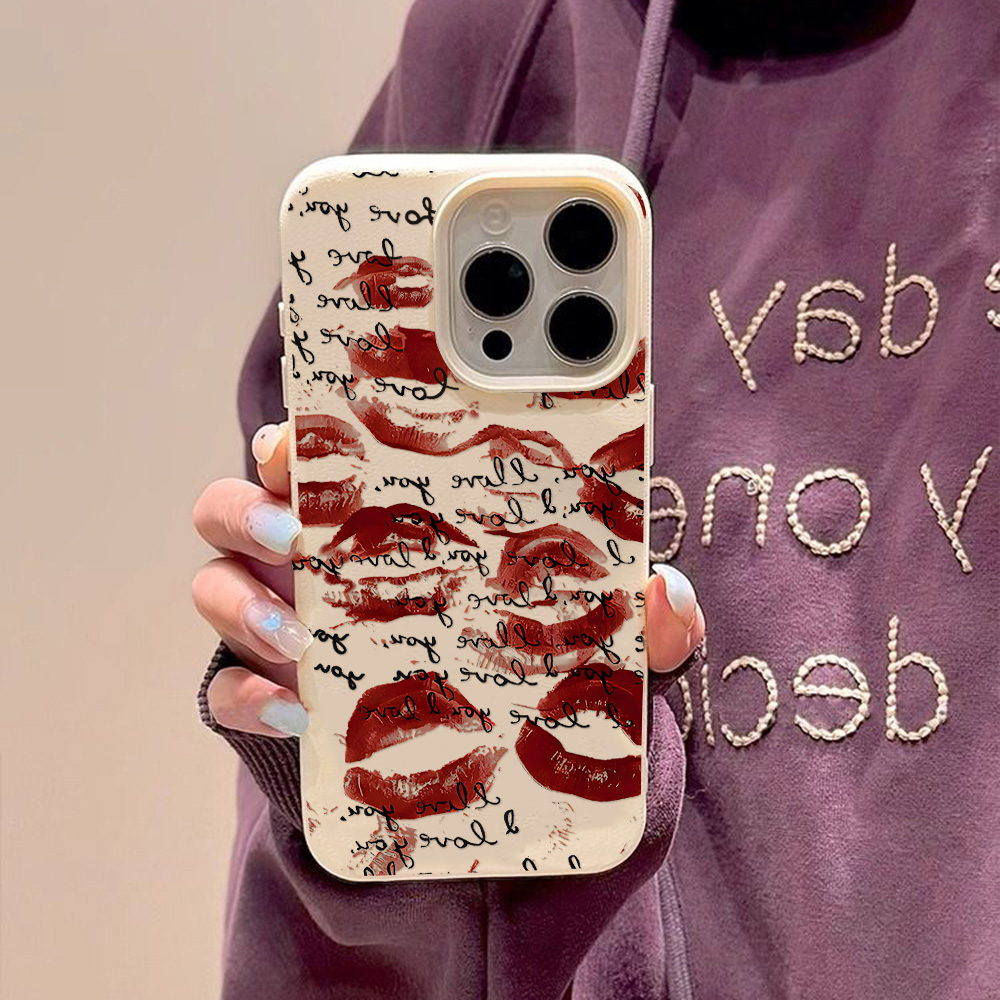 เคสโทรศัพท์หนังสีแดงสดใสสำหรับ - Phone Cases Durable บทวิจารณ์และราคา