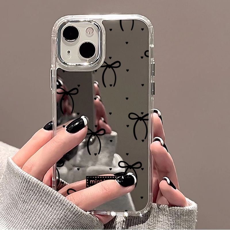 เคสโทรศัพท์ลายโบว์สีชมพูดำน่าร - Phone Cases Durable บทวิจารณ์และราคา