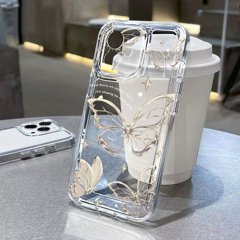 เคสโทรศัพท์ลายผีเสื้อสีทองสำหร - Phone Cases Pinterest บทวิจารณ์และราคา